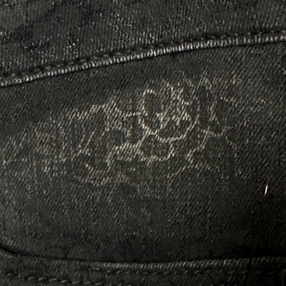 Mavi Jeans Co. Black Floral Patterned Womens Skinny Jeans - Picture 6 of 12